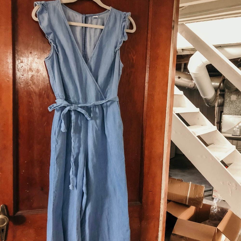 Chambray jumpsuit
